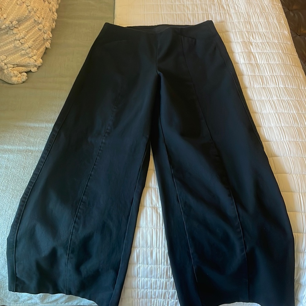 High Rise Pull On Pixie Wide Leg Pants